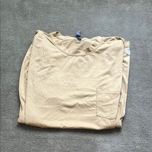 vouri men’s athletic shirt. Short sleeve, yellow, large